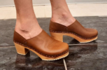 Bedford Closed Back Clog Oil Tan Leather